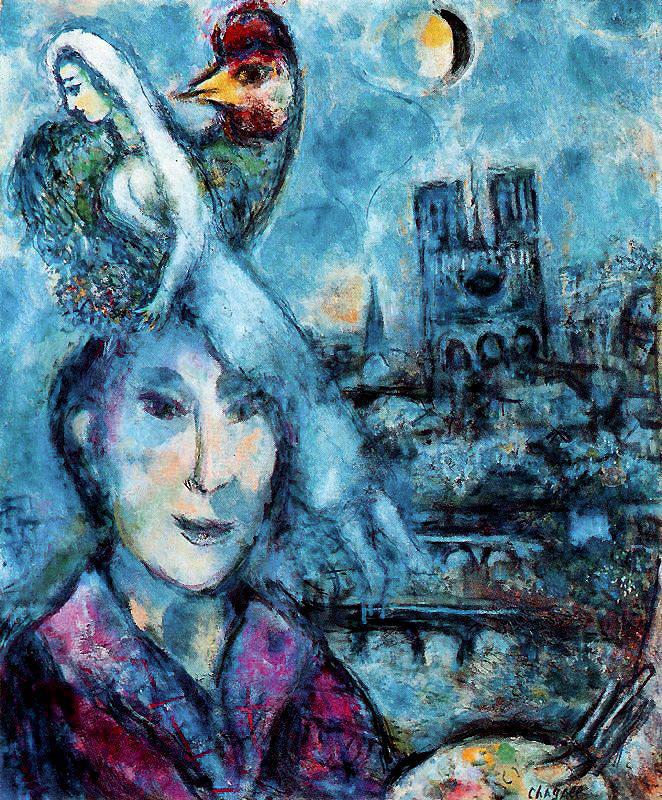 Autorretrato contemporáneo Marc Chagall Pintura al óleo